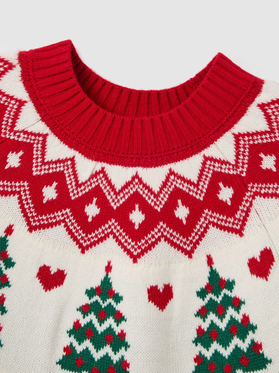 Multicoloured regular fit Christmas crewneck jumper_5