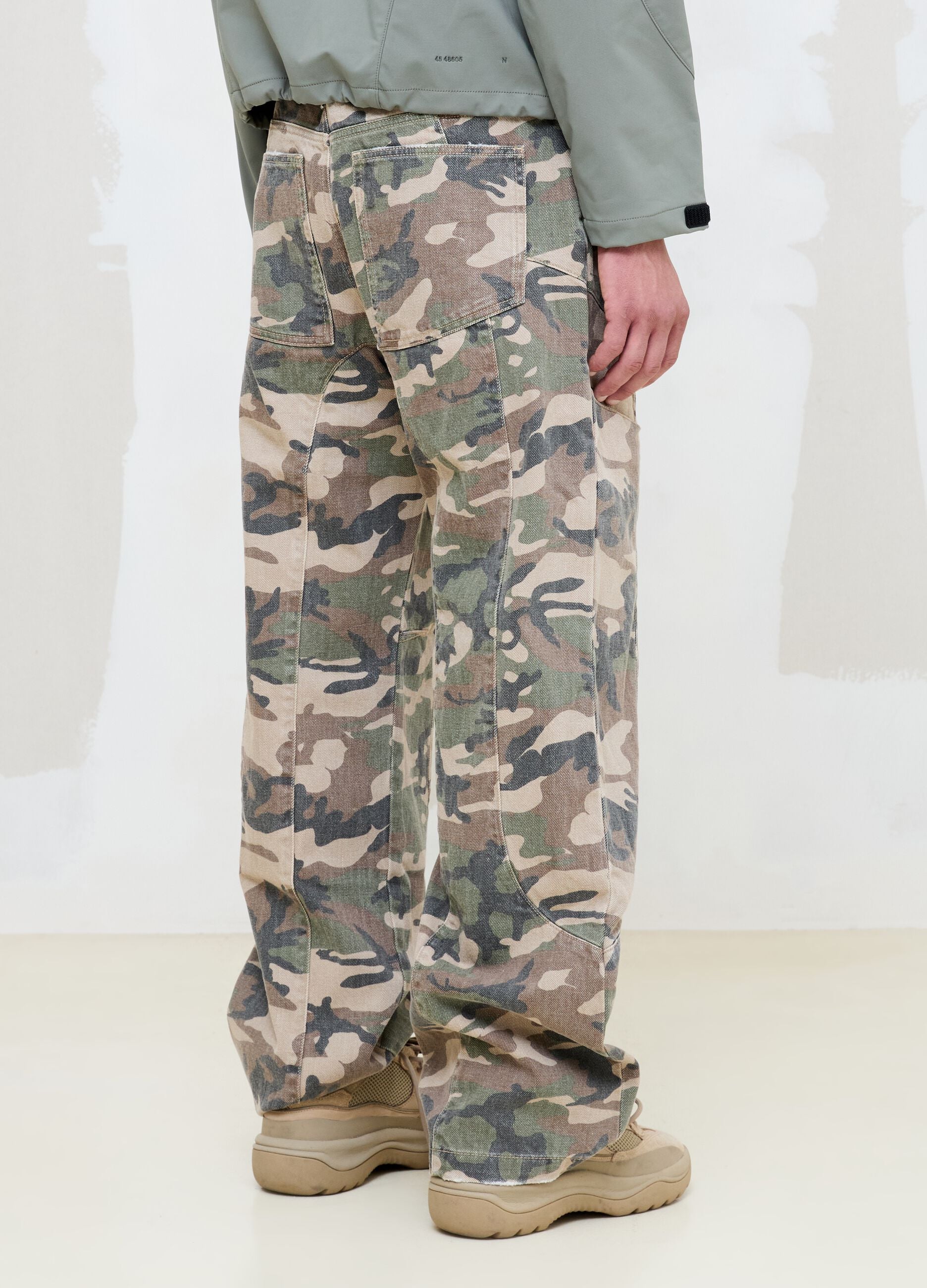 Baggy Washed Camo Denim