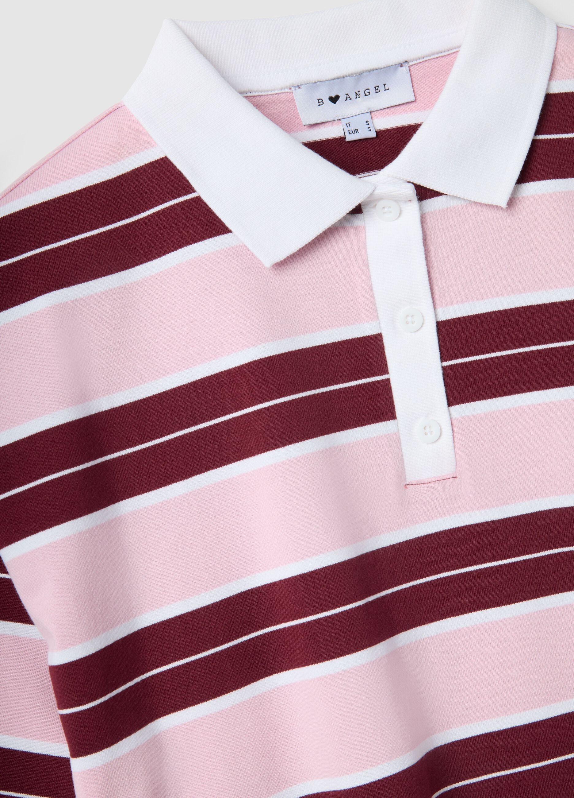 Women's Regular Fit Multi-Coloured Striped Pure Cotton Polo