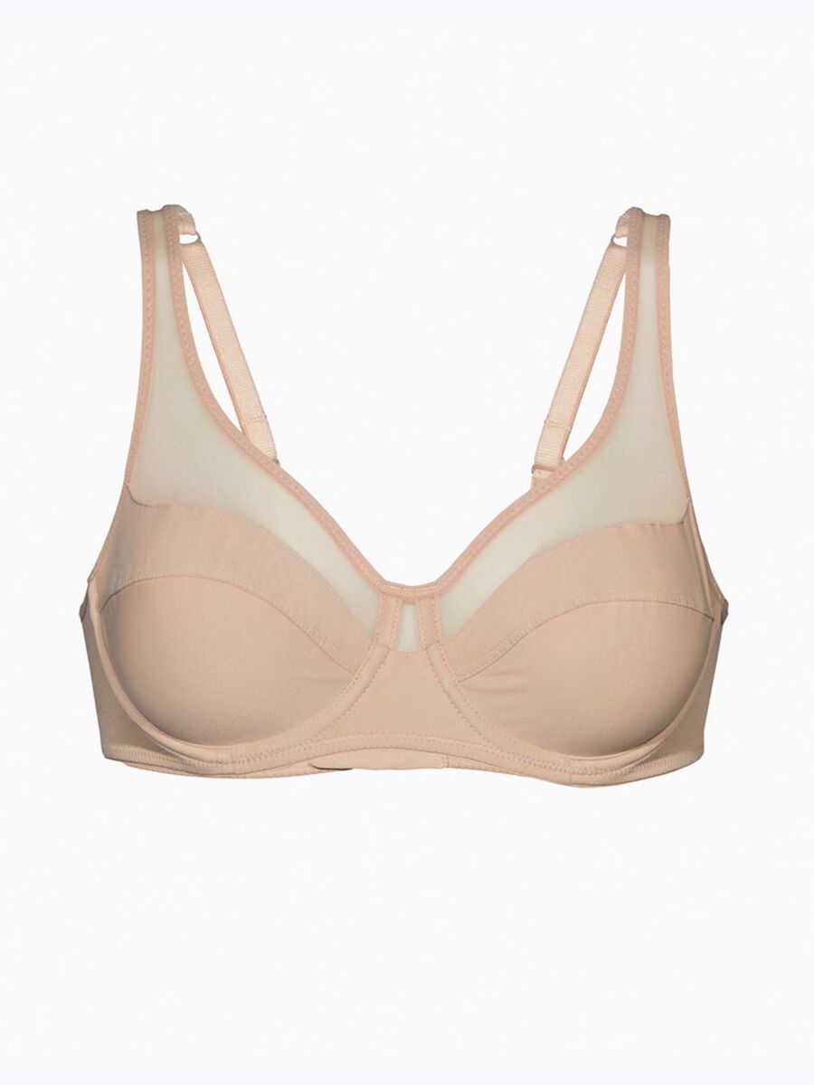 Generous bra with underwiring in microfibre and tulle_4