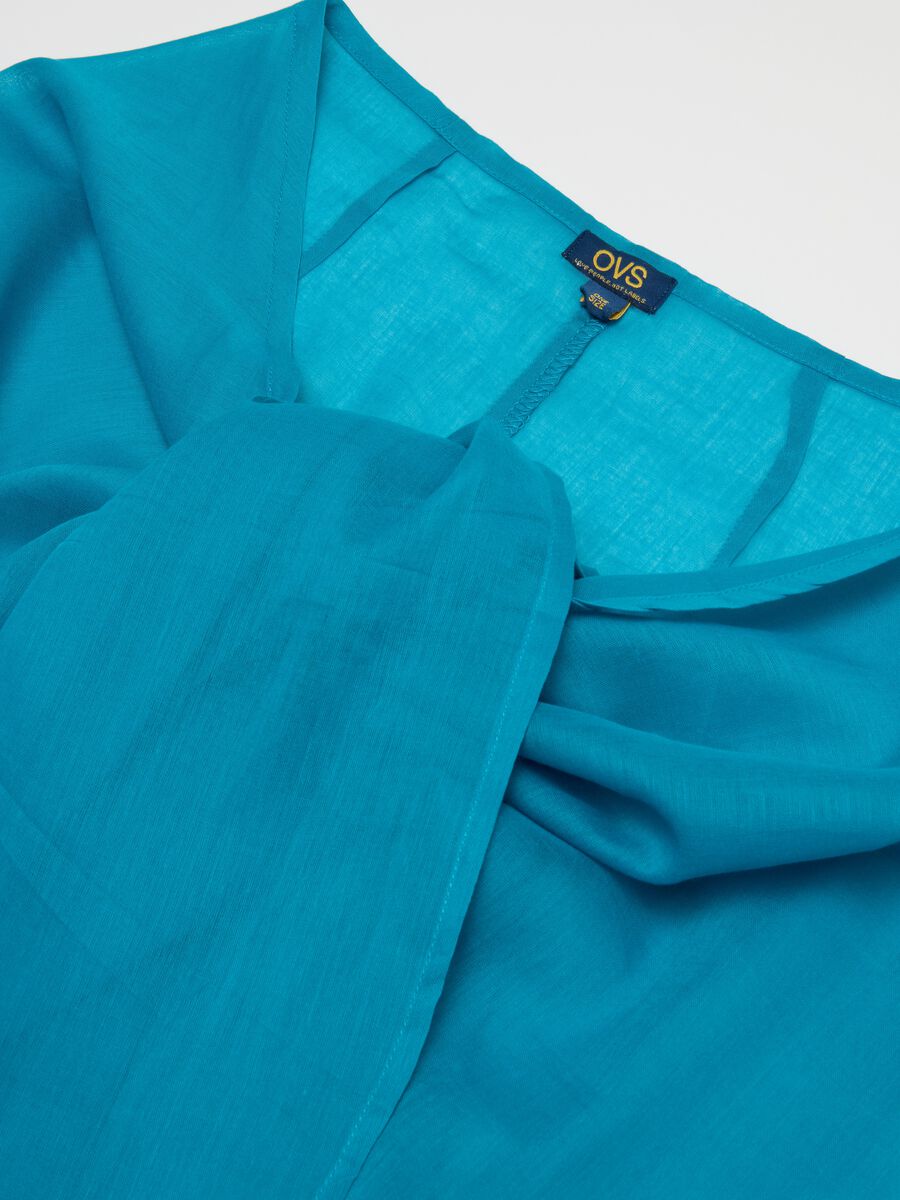 Women's pure cotton azure skirt regular fit_5