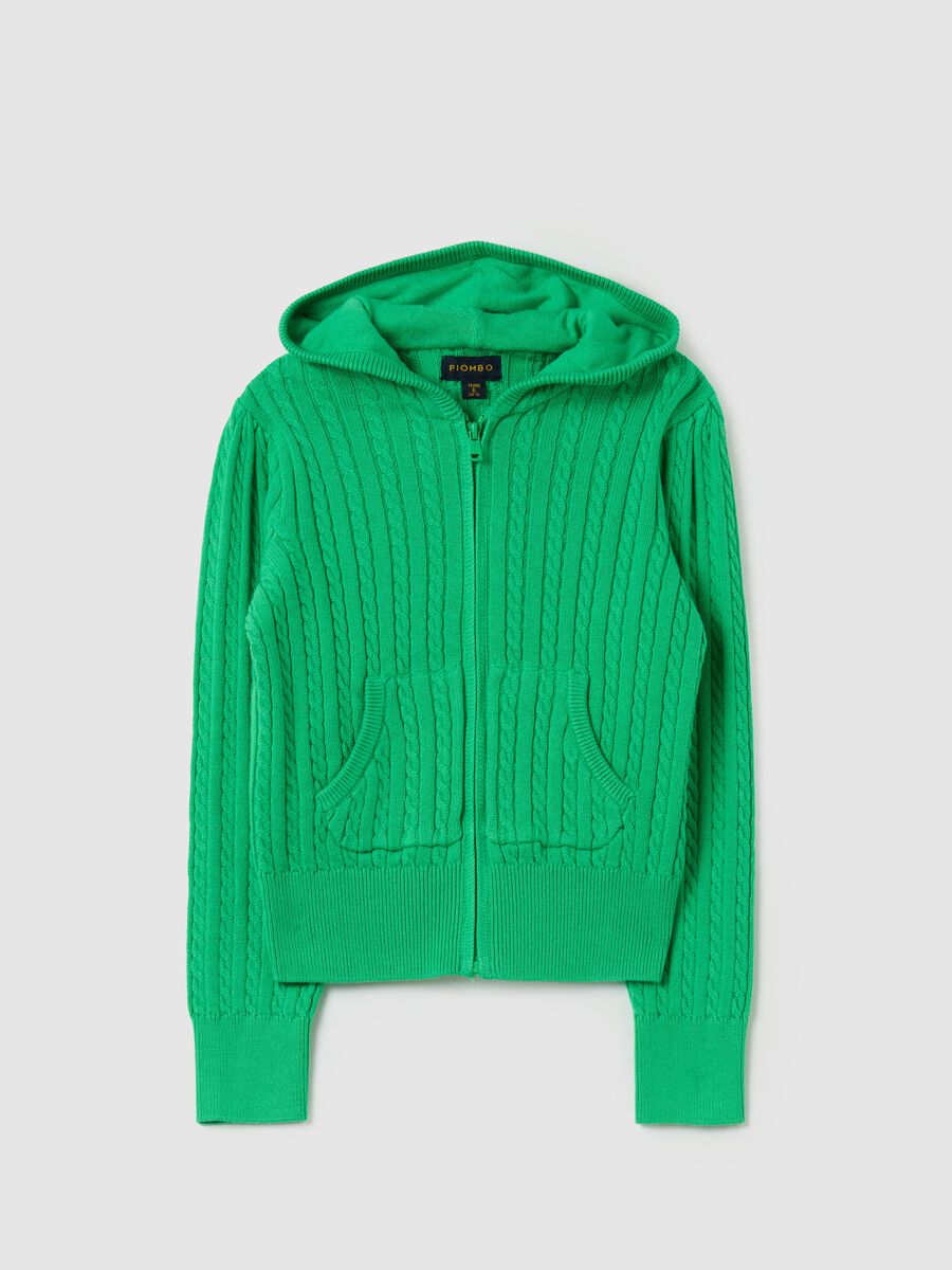 Cable-knit full-zip cardigan with hood_3