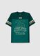 Boys' pure cotton green regular fit T-shirt_3