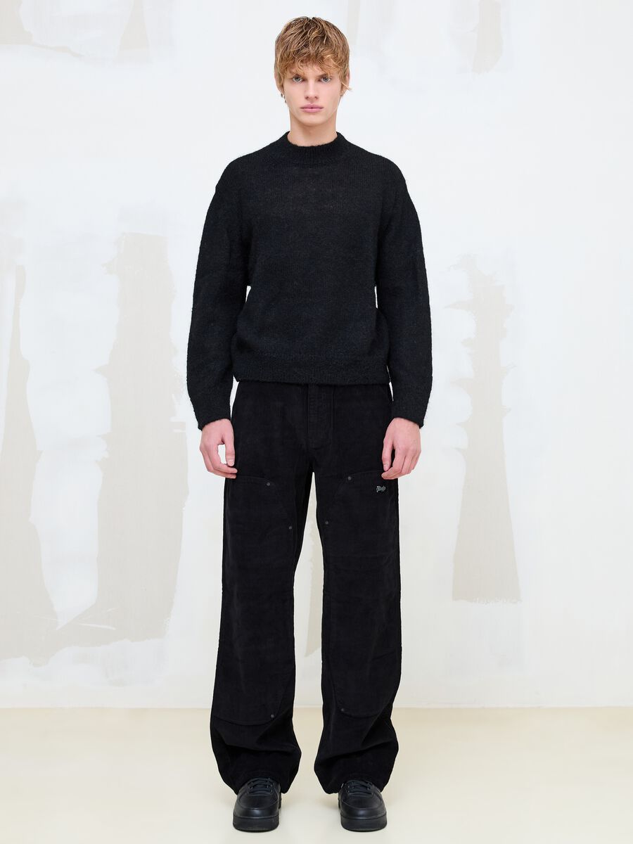 Mohair Crew Neck Black_2