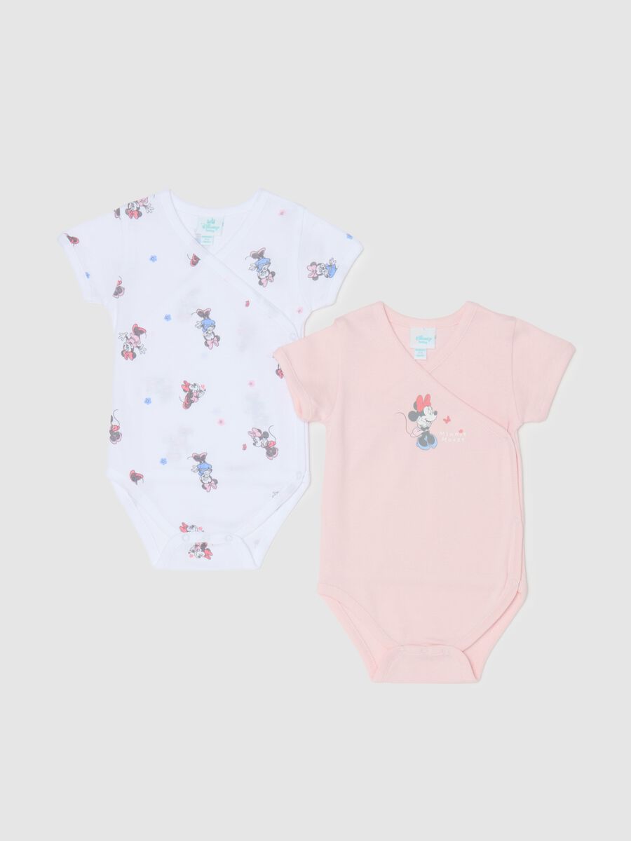 Two-pack bodysuits in cotton with Minnie Mouse print_0
