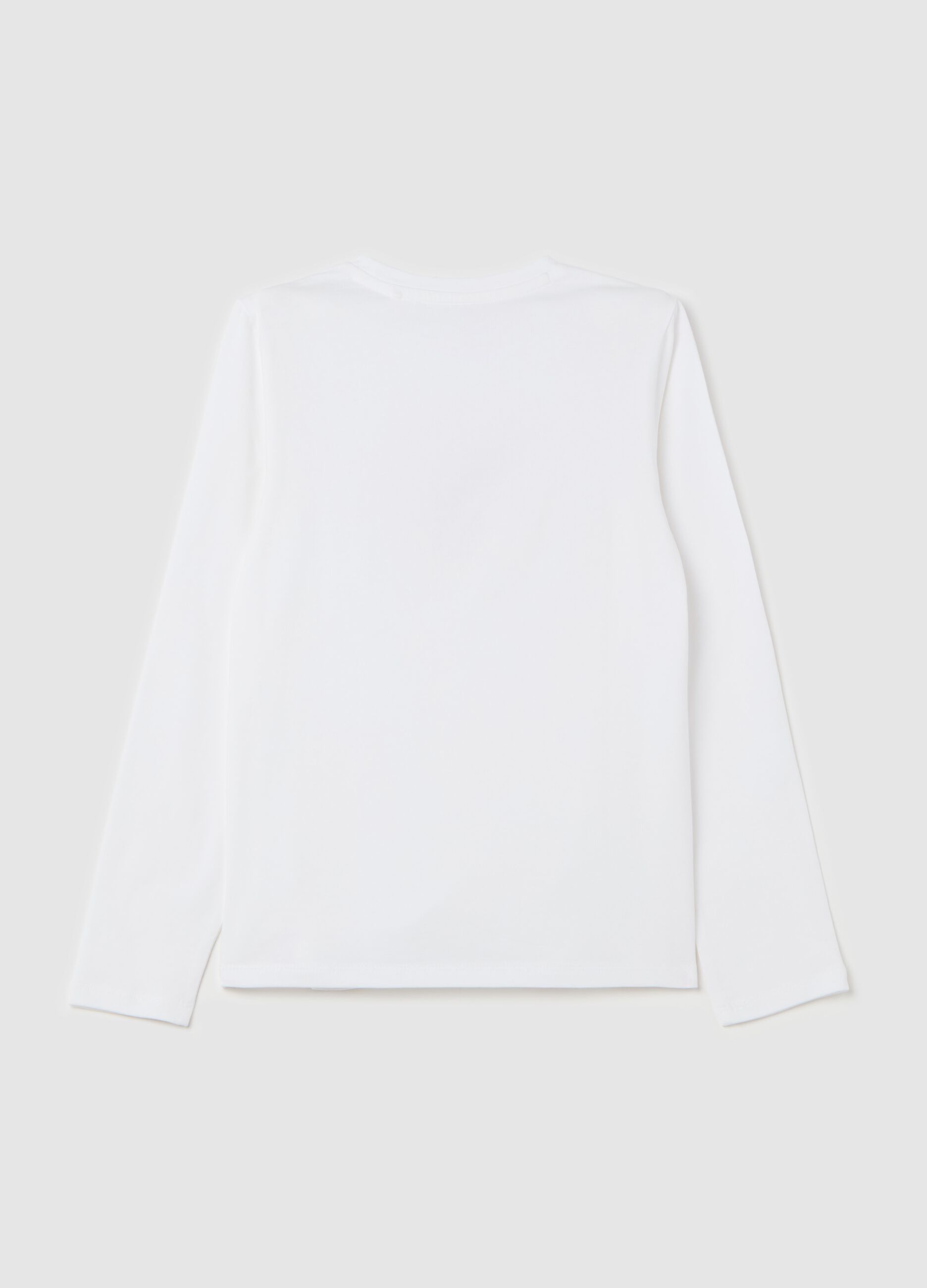 Long-sleeved T-shirt with tulle heart