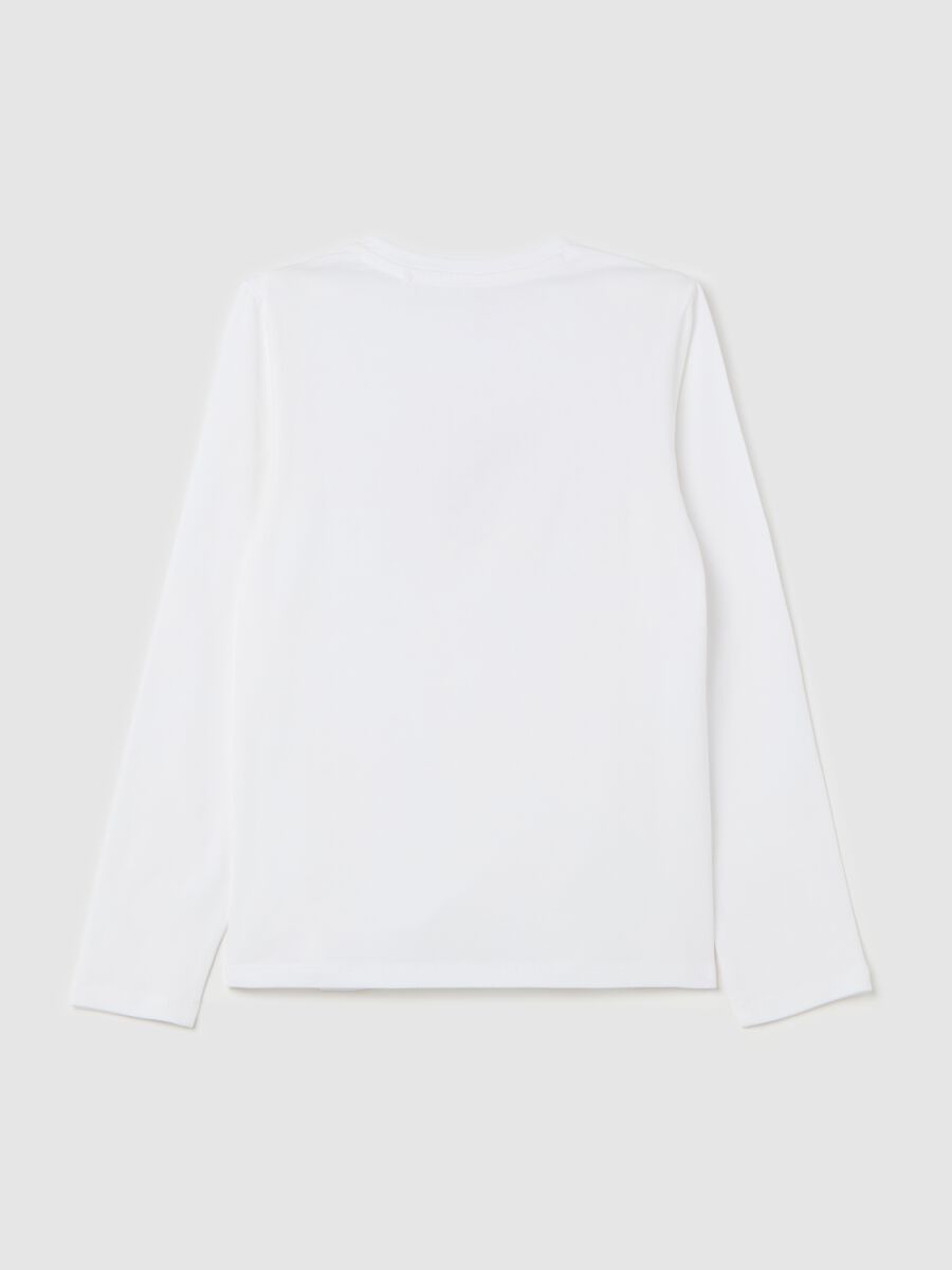 Long-sleeved T-shirt with tulle heart_1