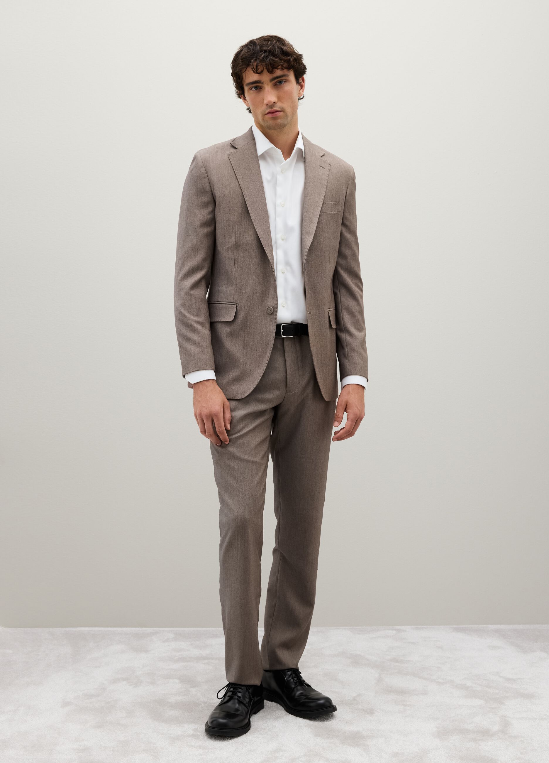 Slim fit brown blazer