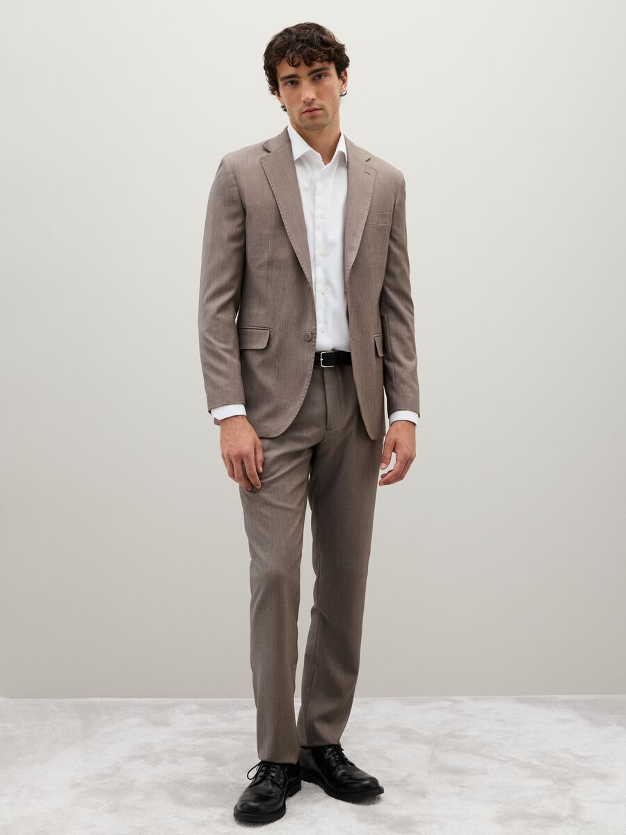 Slim fit brown blazer_1