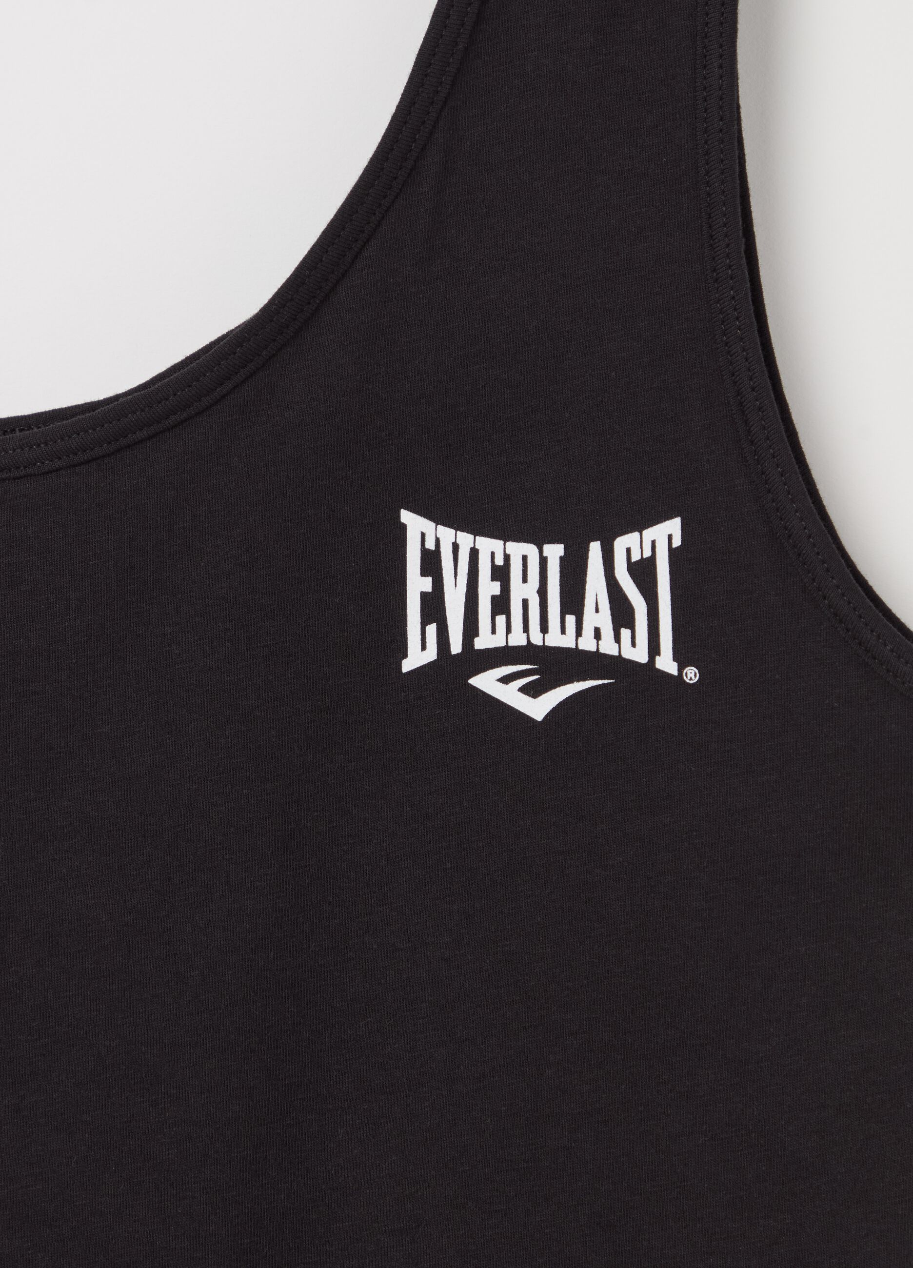 Single-shoulder top with logo embroidery