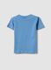 Blue pure cotton kid&rsquo;s T-shirt with regular fit and dog print_1