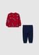 Multicolour sweatshirt and trousers set for boys in pure cotton regular fit_1