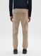 Beige cotton cargo trousers relaxed fit_2