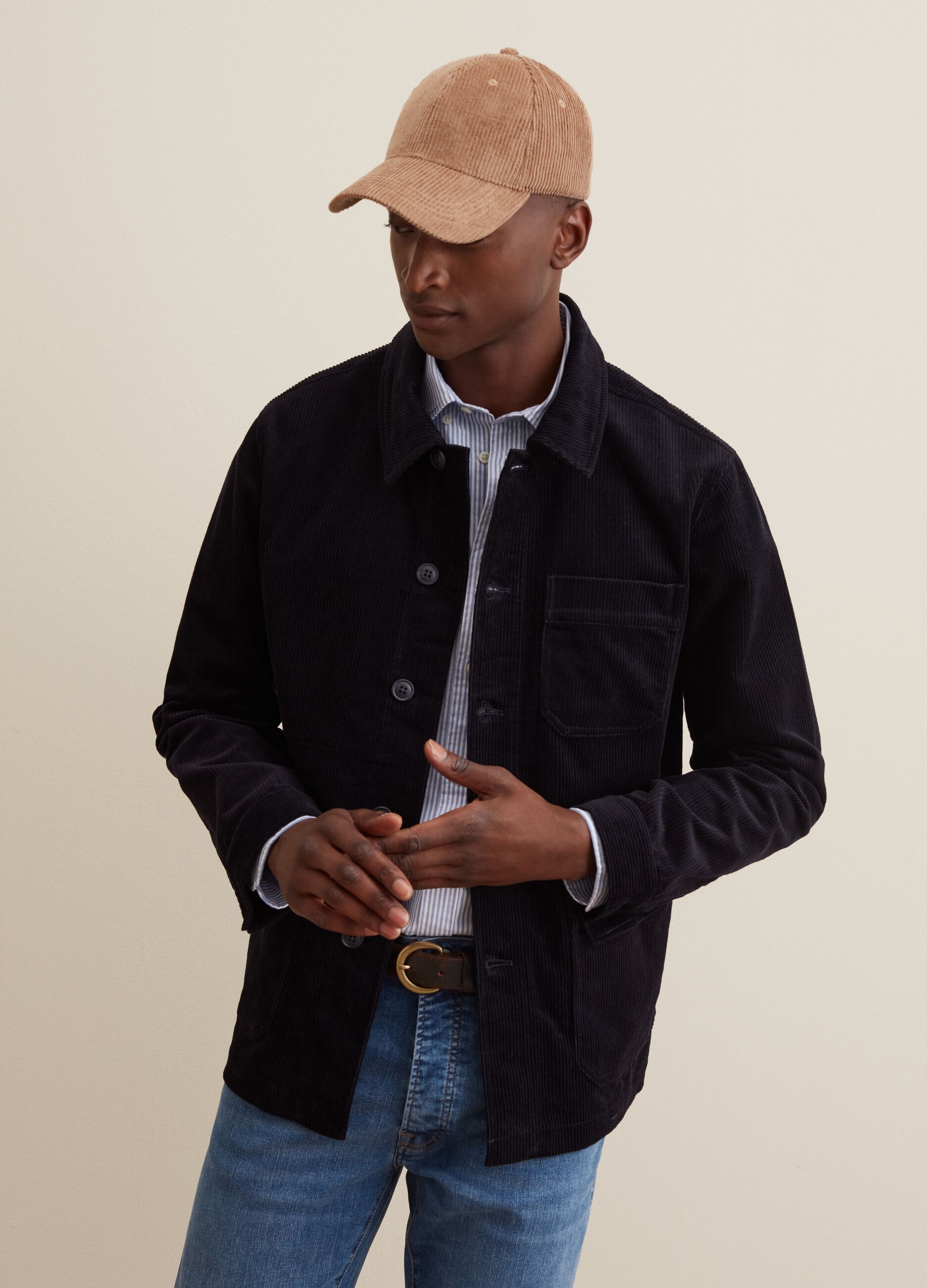 Shacket in corduroy