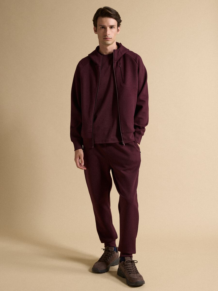 Jogger rossi regular fit in tessuto elasticizzato Easy dry_0
