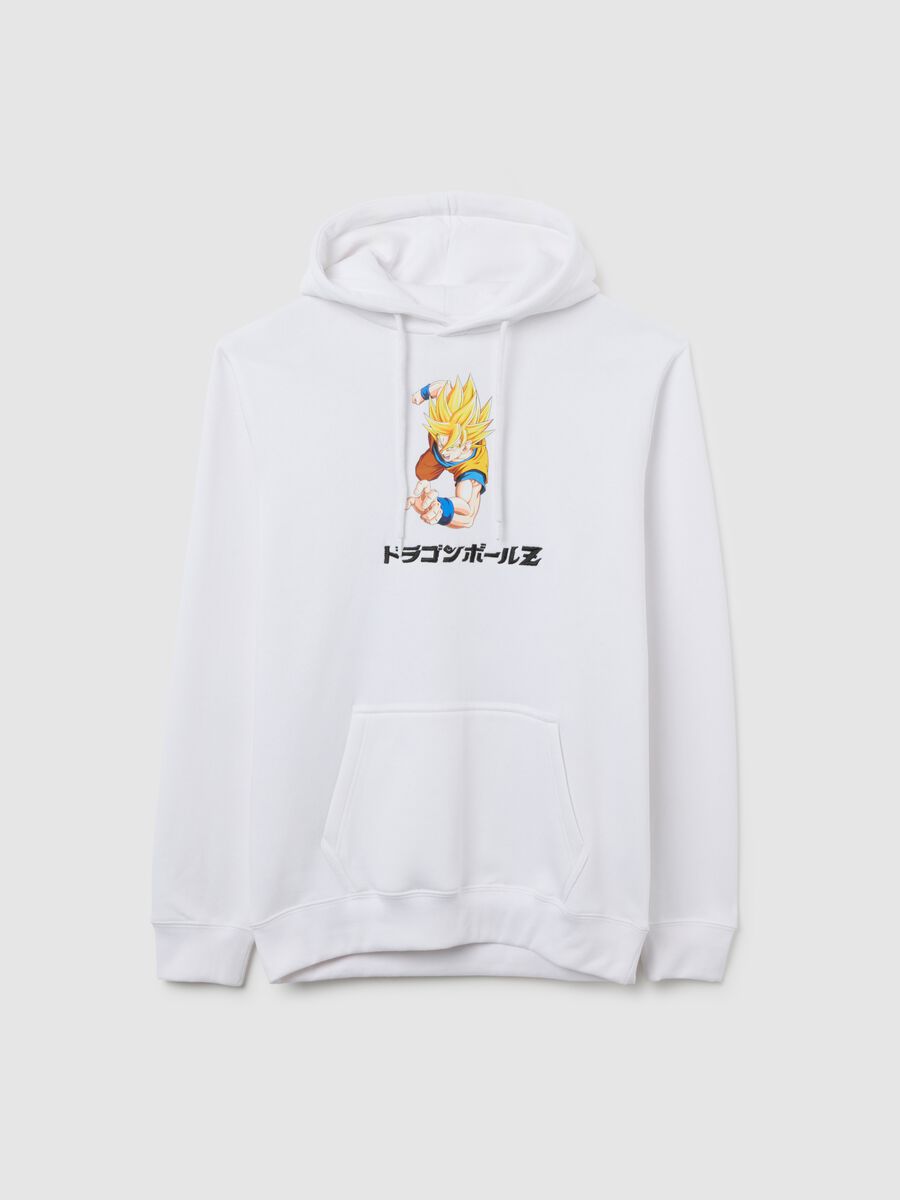 White Hoodie with Dragon Ball Z Print_4