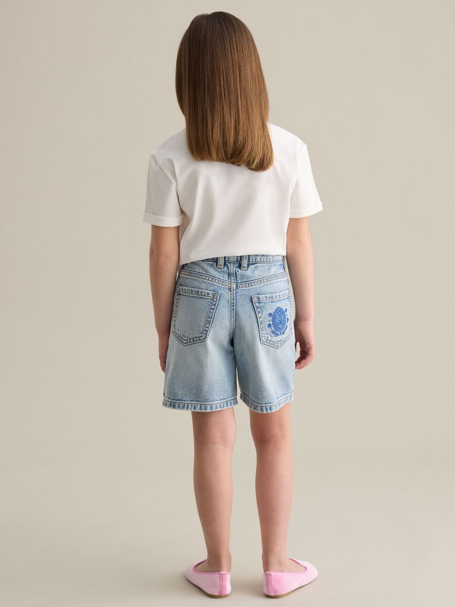 Denim shorts with pockets_3