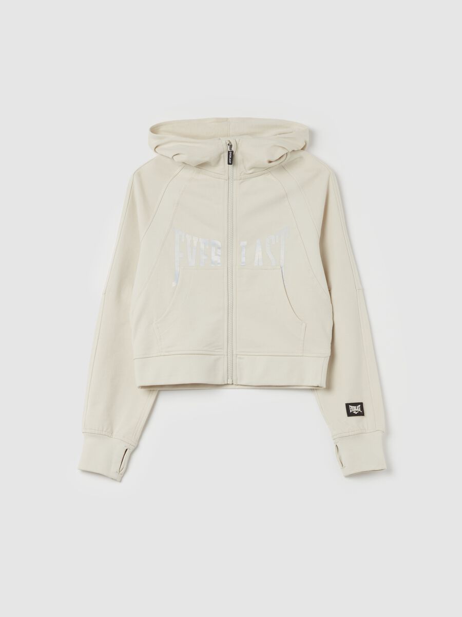 Full-zip hoodie with logo print_3