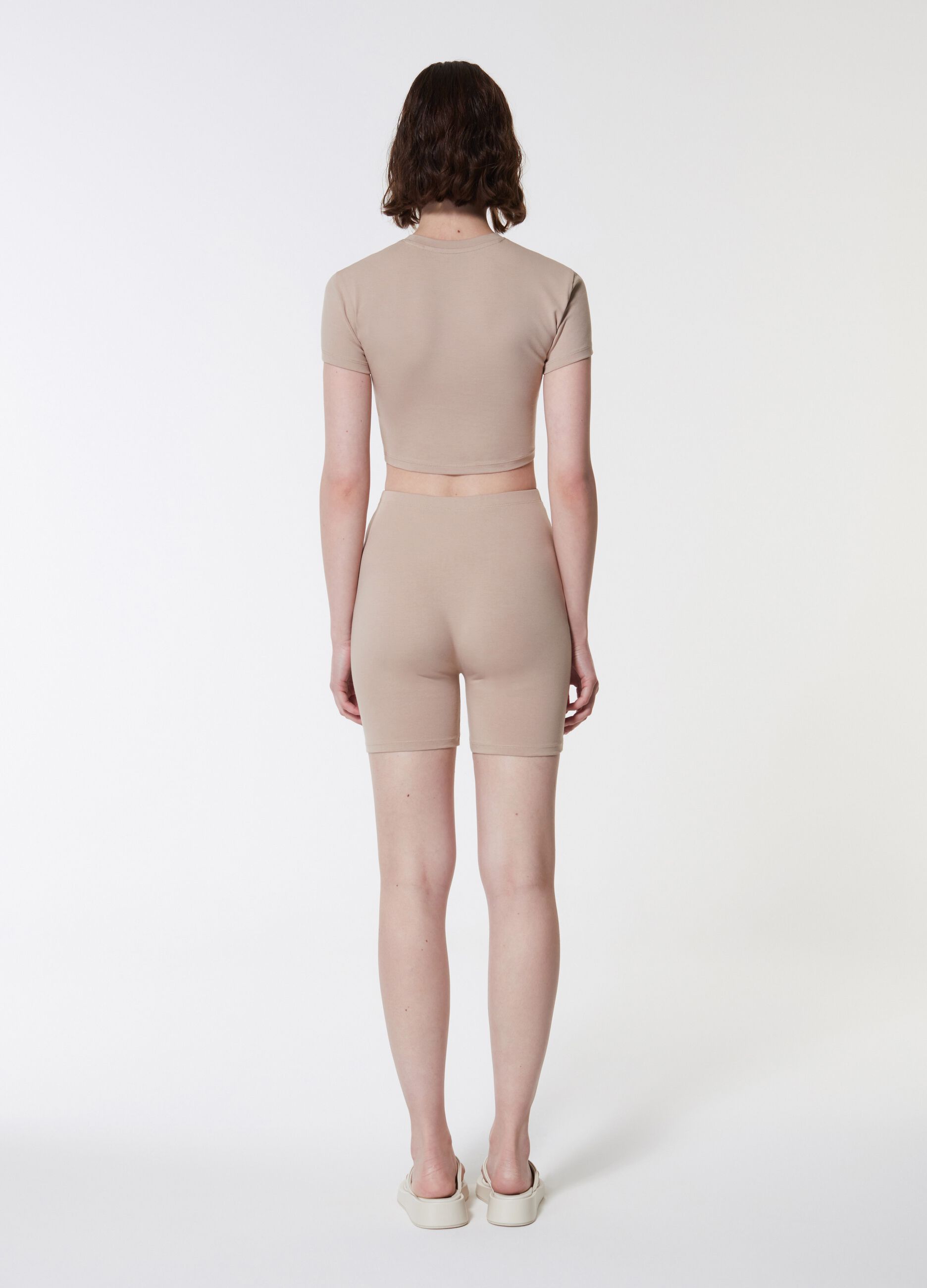 Crop T-shirt Sand_4
