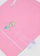 Pink nursery set with bib, towel and drawstring bag, Frozen embroidery_1
