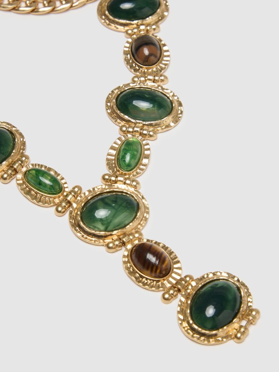 Multicoloured Link Chain Necklace_1