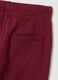 Boys' red pure cotton regular fit trousers_3