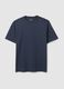 Blue pure cotton T-shirt with regular fit_4