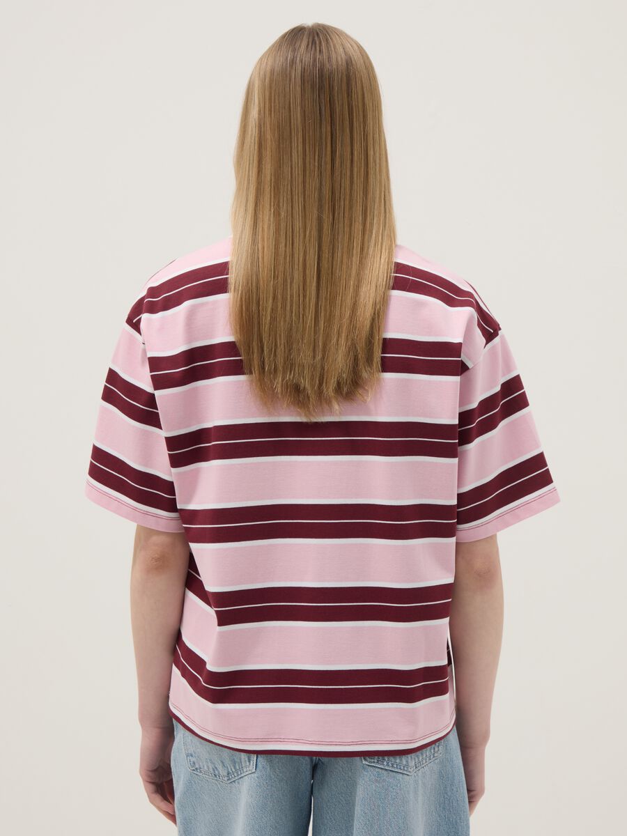 Women's Regular Fit Multi-Coloured Striped Pure Cotton Polo_3