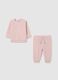 Pink Cotton Blend Baby Girl Set_0