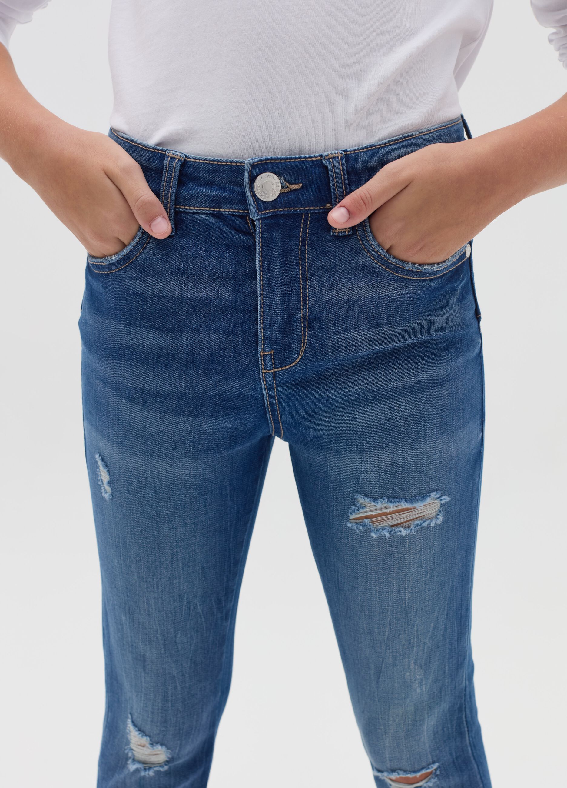 Jeans Strappati da Ragazza OVS