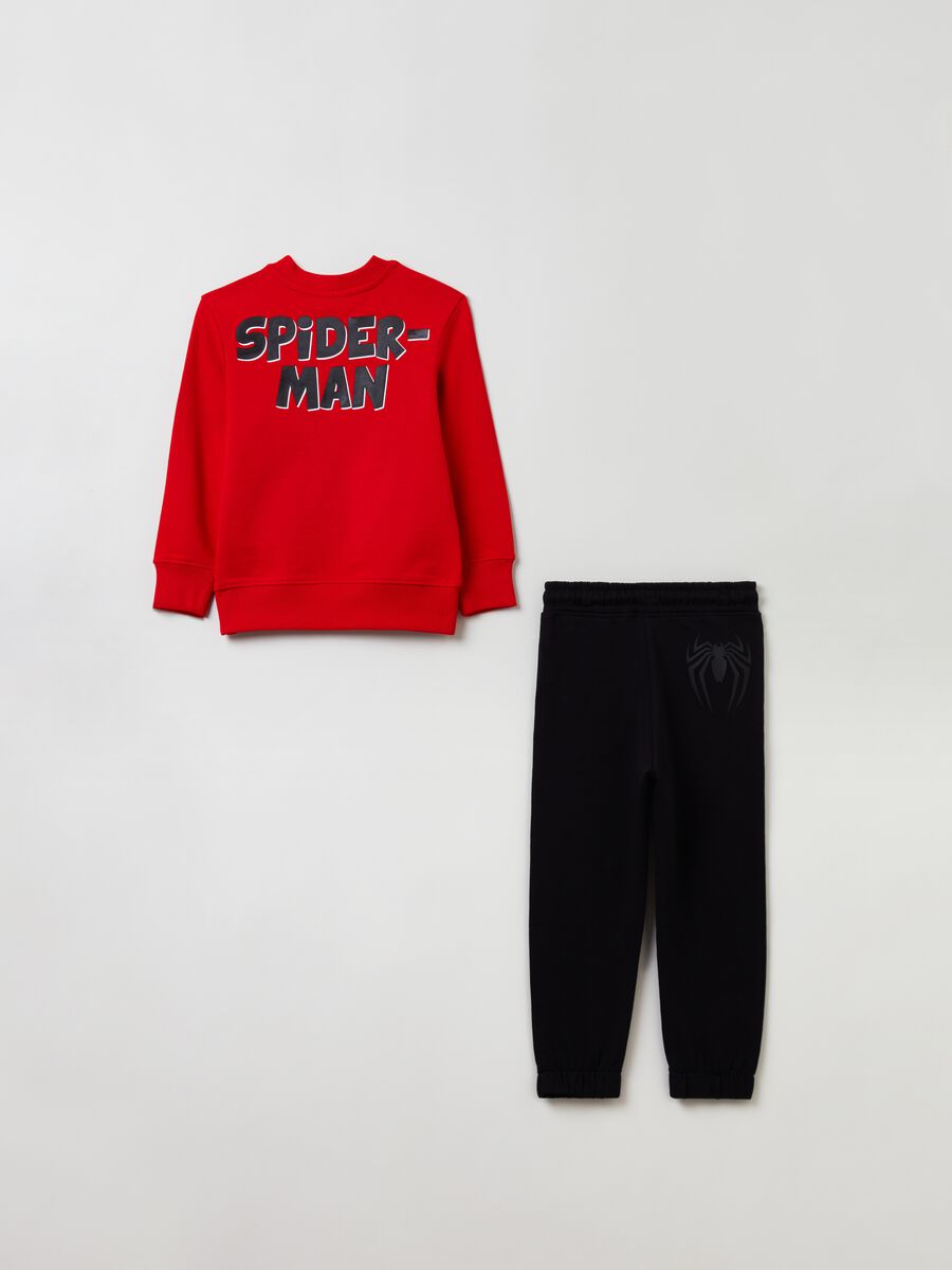 Jogging set in felpa con stampa Spider-Man_1