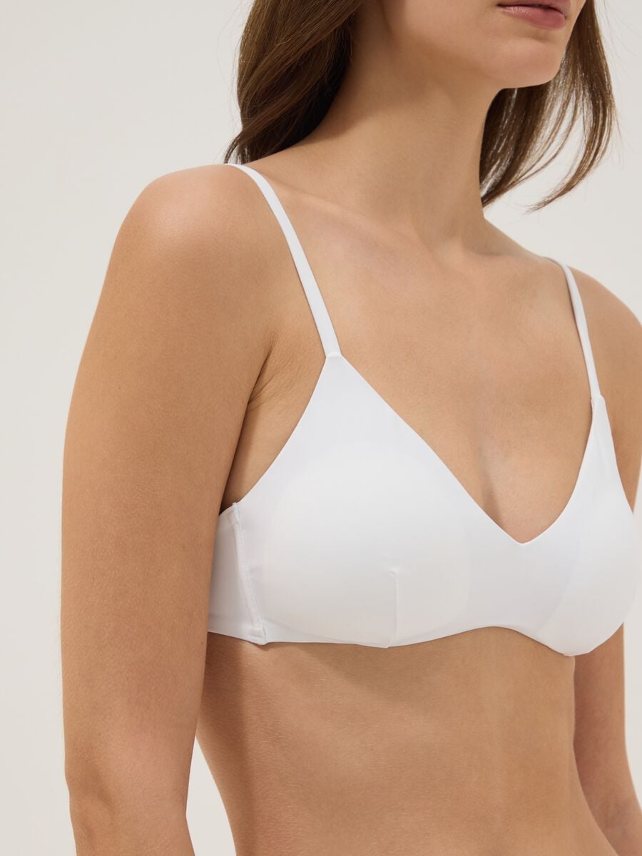 Top bikini triangolo bianco in tessuto elasticizzato_3