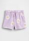 Cotton-blend floral-print shorts_0