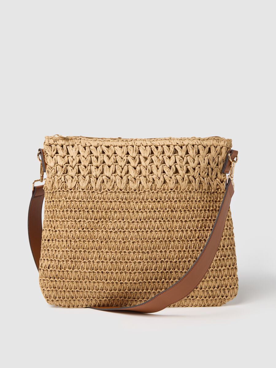 OVS Woven Textile Paper Crossbody Bag_0