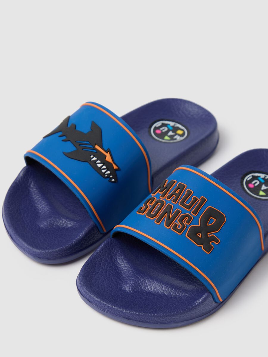 Maui & Sons Blue Kids' Slippers_1