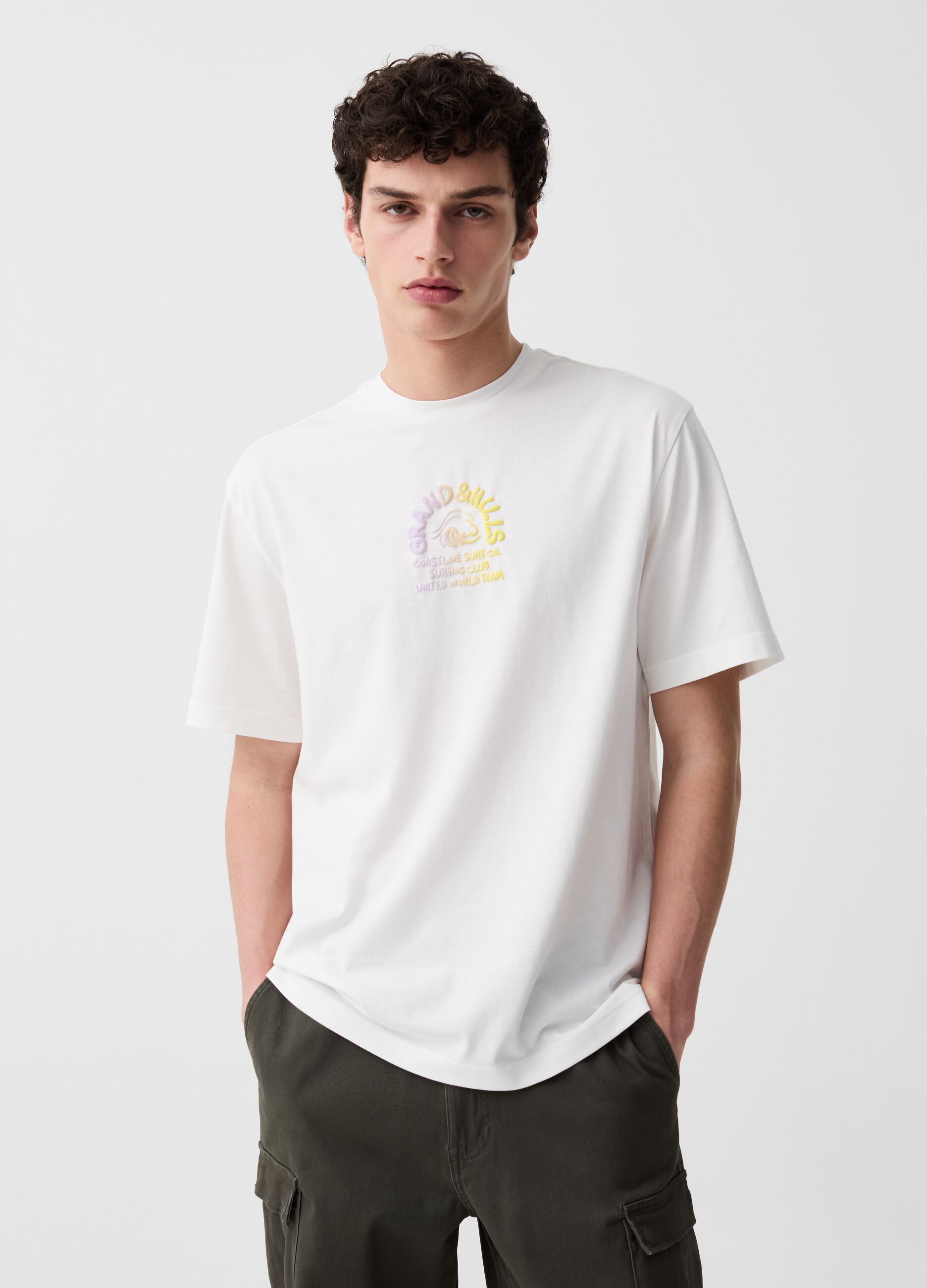 Ovs T-shirt con stampa multicolor in rilievo