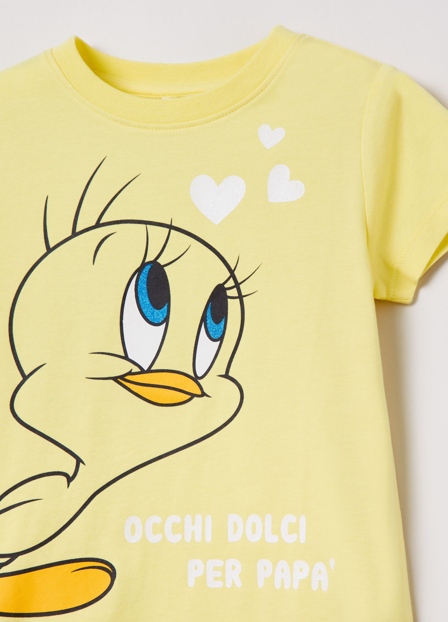 T-shirt with Looney Tunes Tweety print
