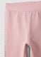 Leggings rosa in cotone organico elasticizzato con strass per bimba_2