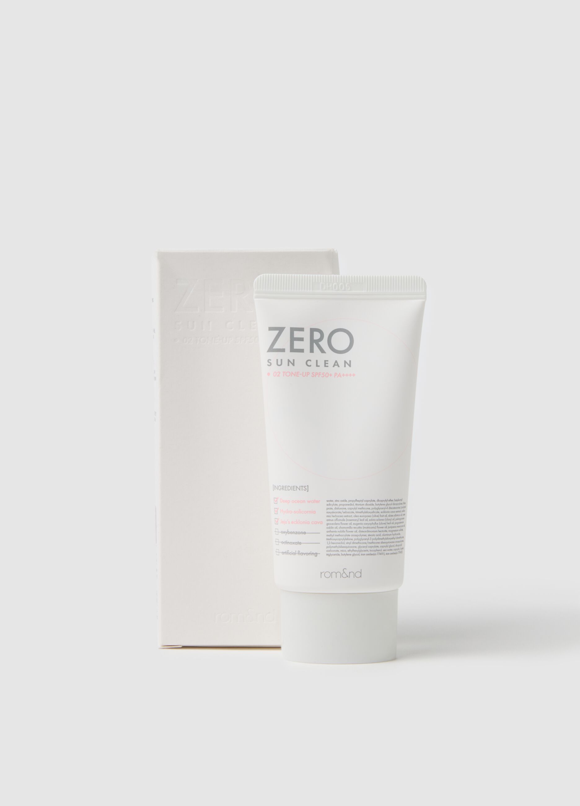 ROM&ND ZERO SUN CLEAN 02 TONE UP SUN CREAM - Korean make-up