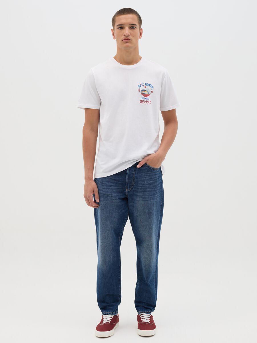 OVS White Short Sleeve Graphic T-shirt_1