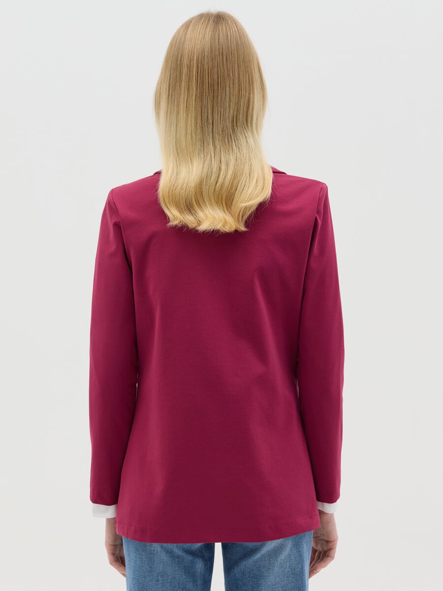 Fuchsia single-breasted blazer_3