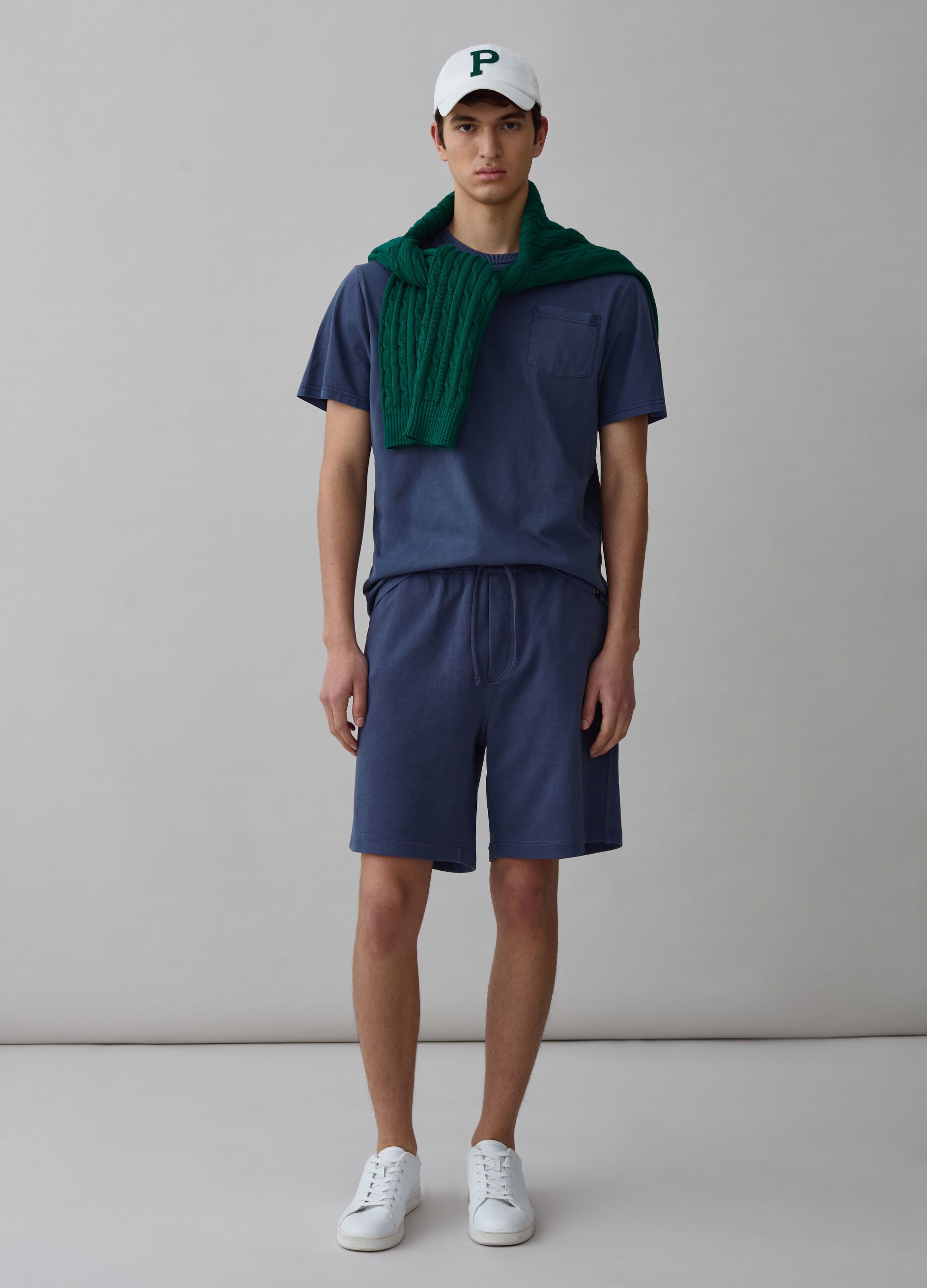Ovs Bermuda jogger in felpa con coulisse