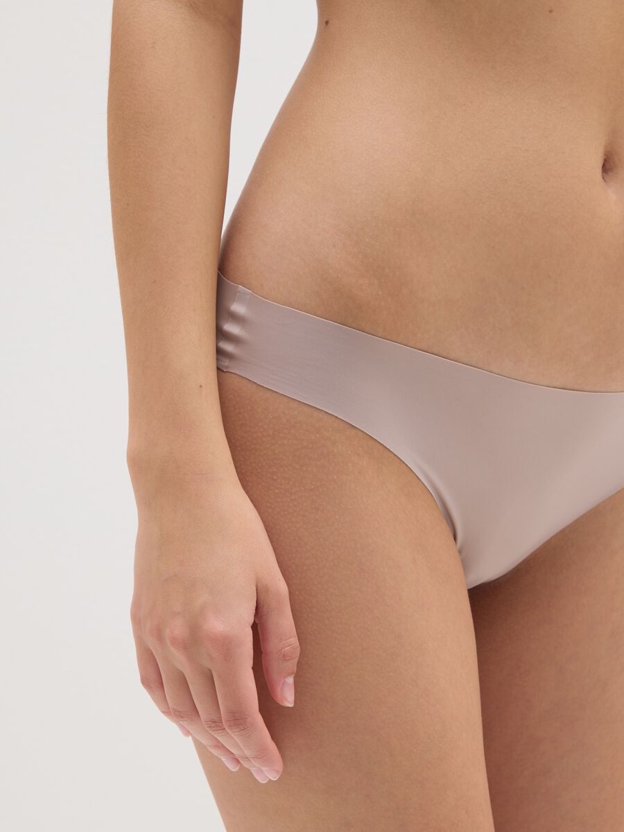 Slip in tessuto elasticizzato beige_3