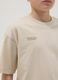 T-shirt in puro cotone beige oversize per ragazzi_1