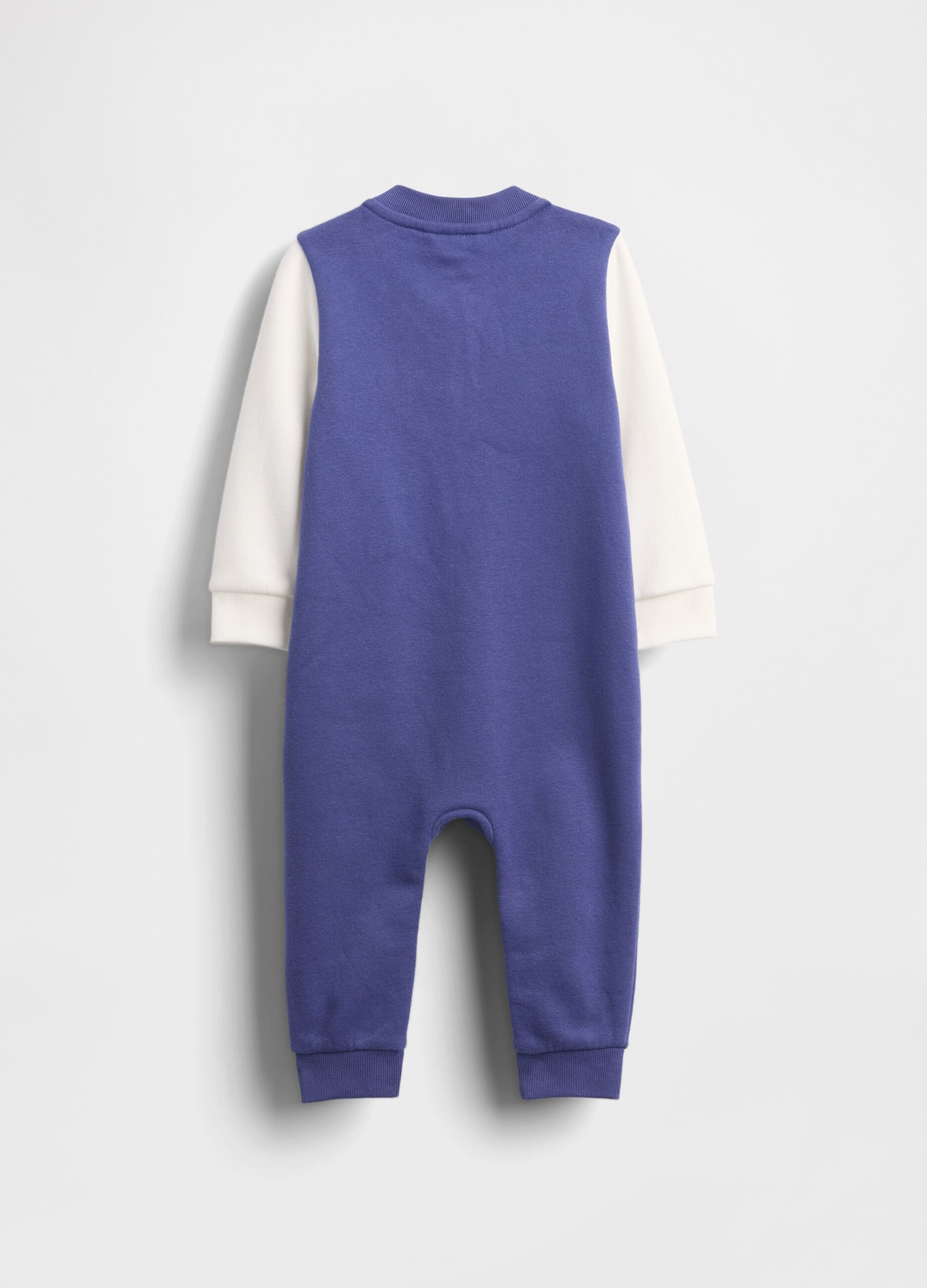 Tutina blu in misto cotone per neonato