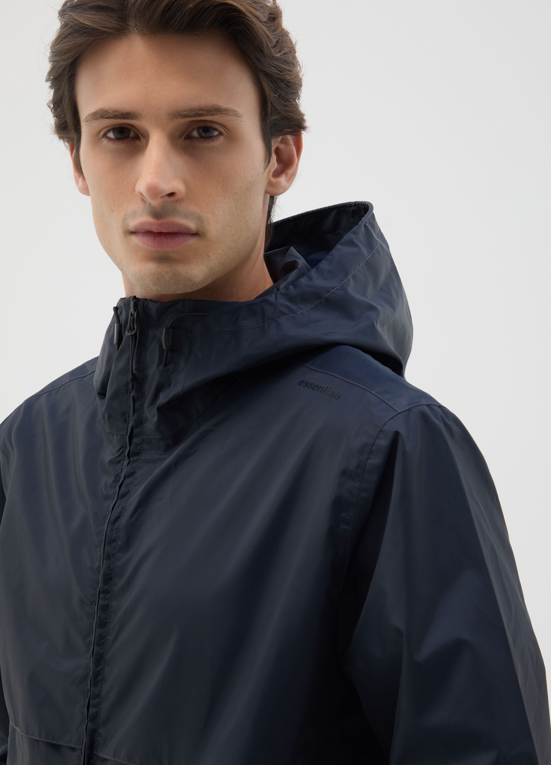 Men's Windbreaker Jacket in Blue