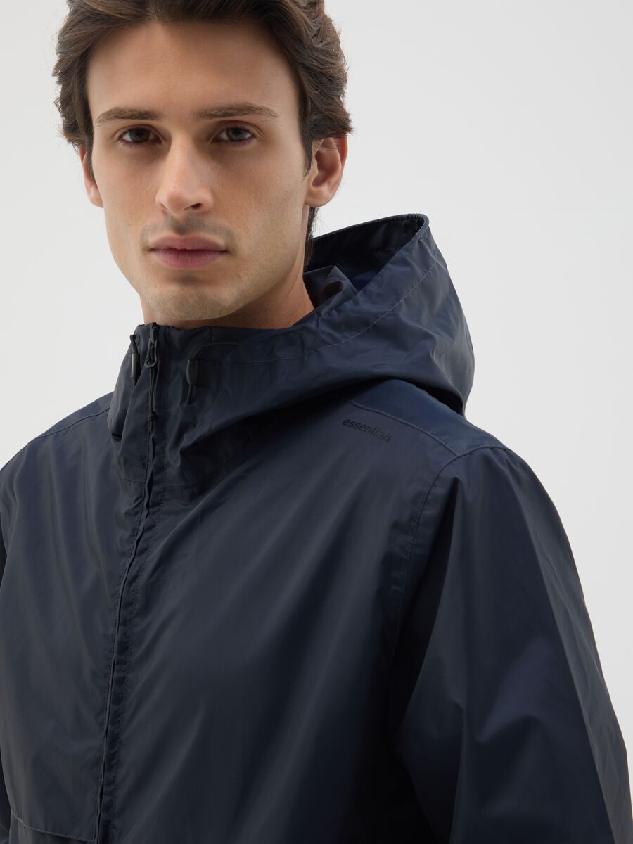 Men's Windbreaker Jacket in Blue_3