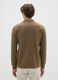 Polo in puro cotone marrone regular fit_2