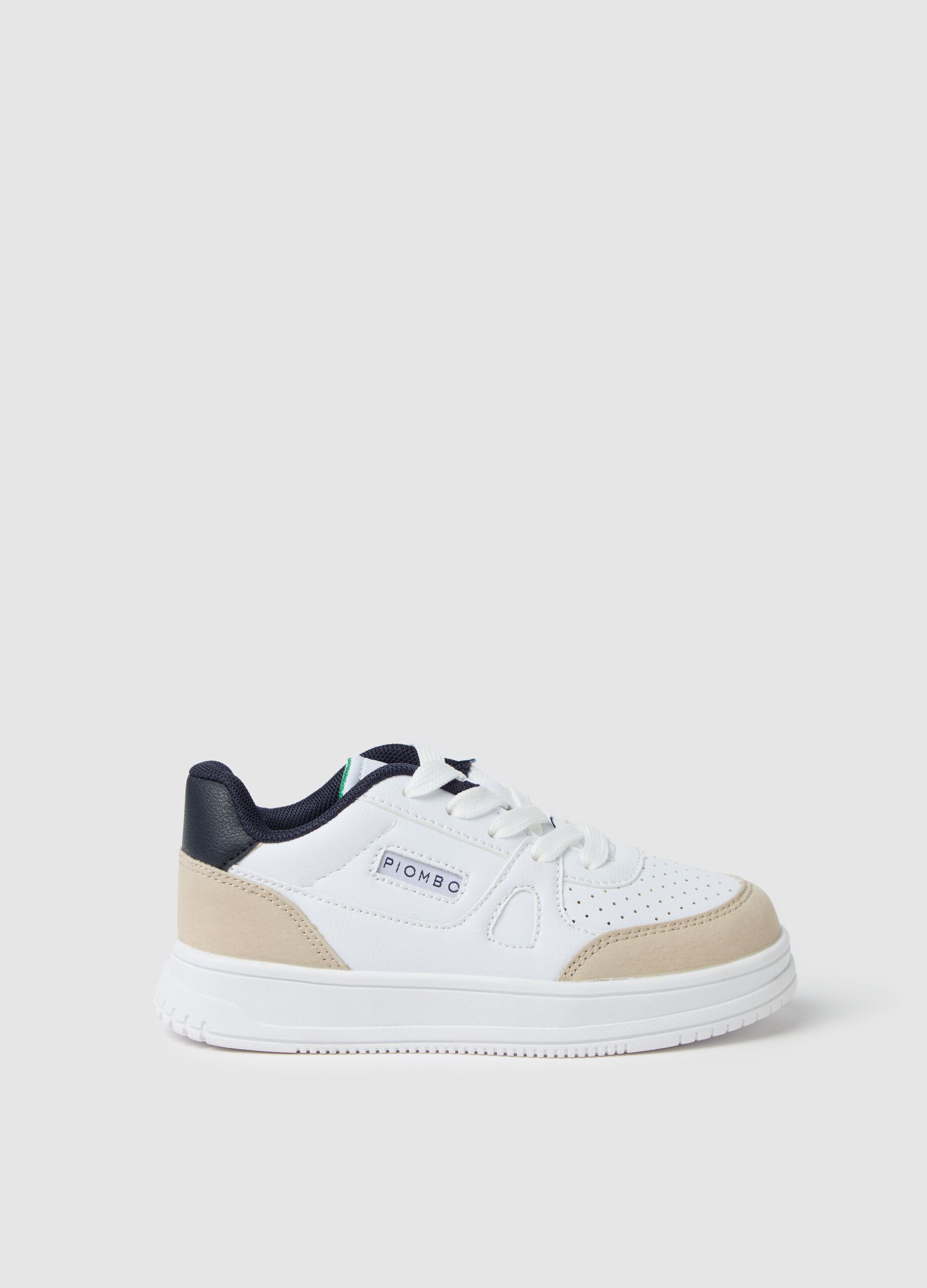 Sneakers con bande a contrasto