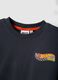 Black pure cotton kids' t-shirt regular fit with Hot Wheels logo_2